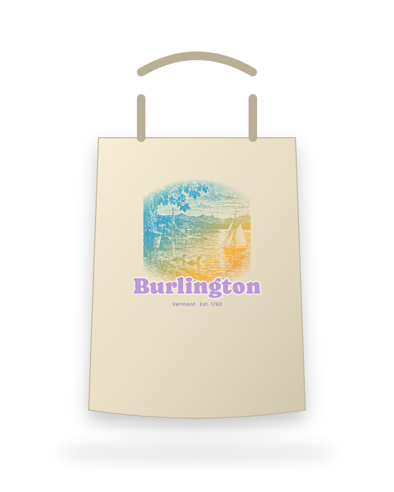 Burlington Lake Champlain Sail Canvas Tote