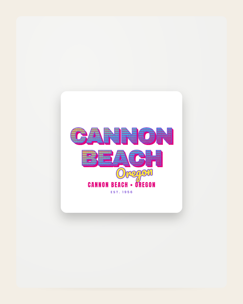Cannon Beach Music TV Fridge Magnet