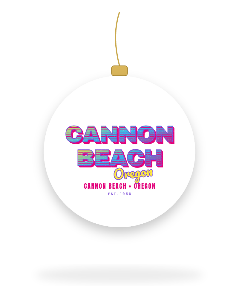 Cannon Beach Music TV Ceramic Ornament