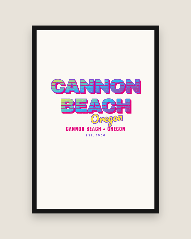 Cannon Beach Music TV Matte Poster
