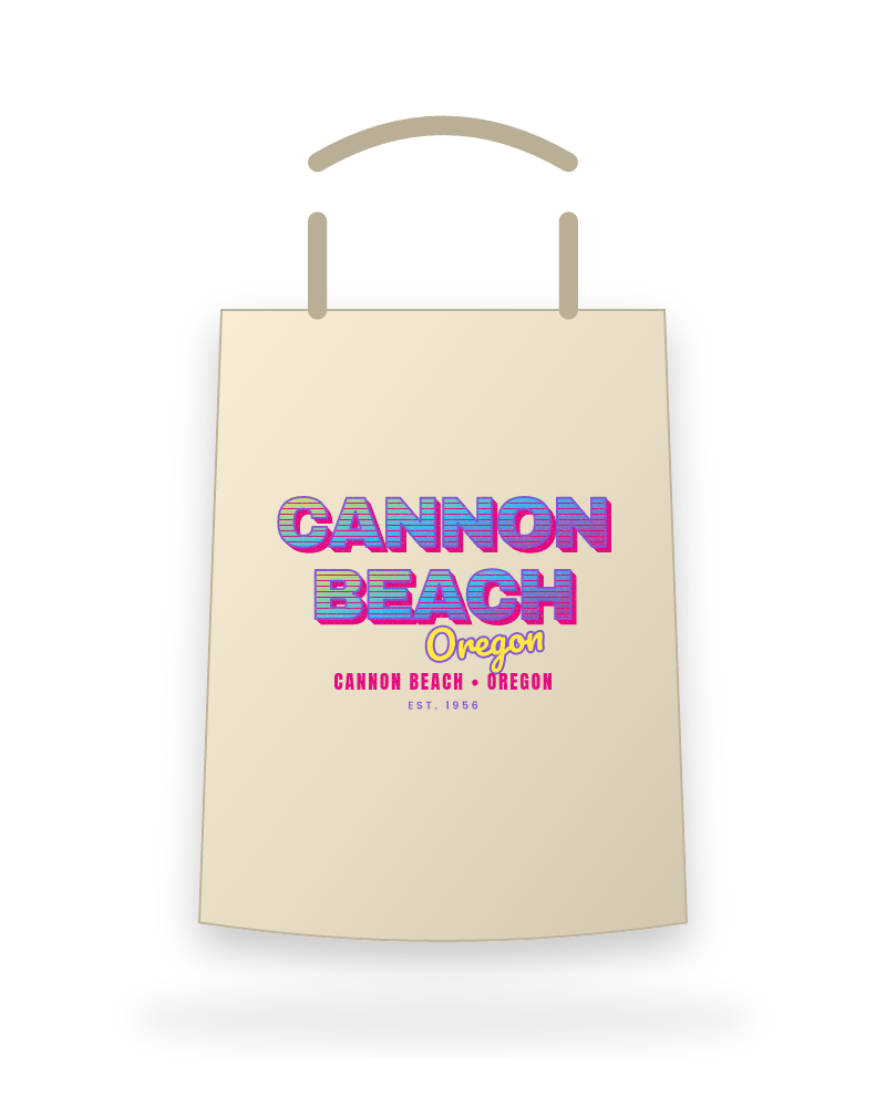 Cannon Beach Music TV Canvas Tote
