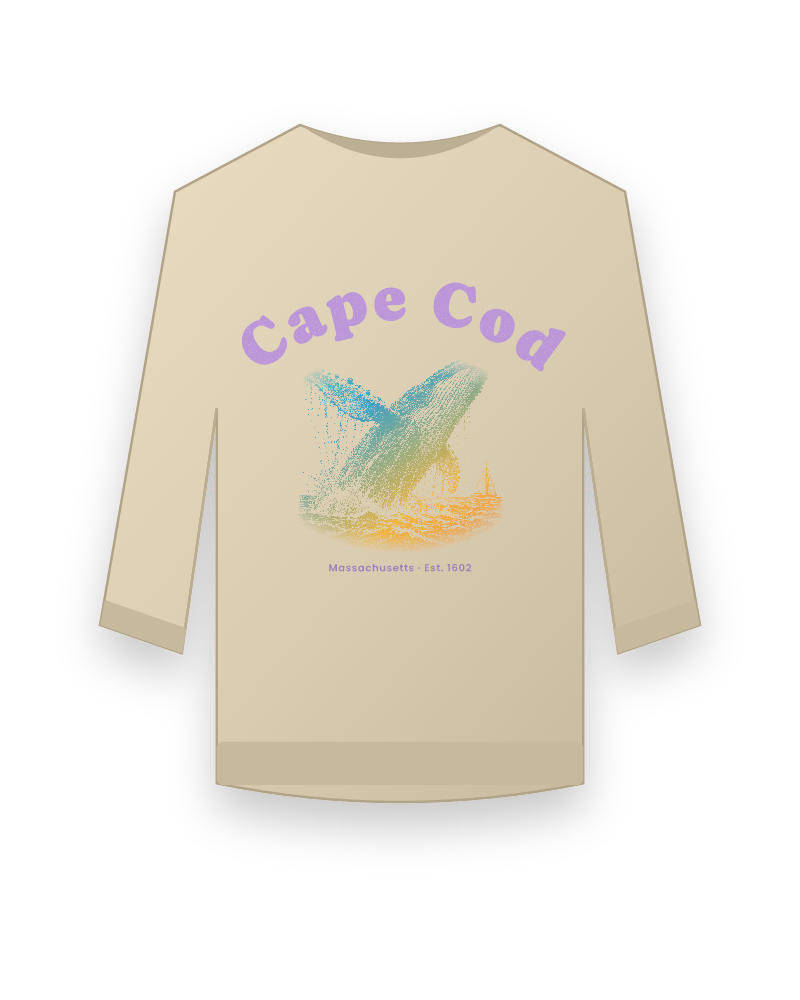 Cape Cod Humpback Whale Crewneck Sweatshirt