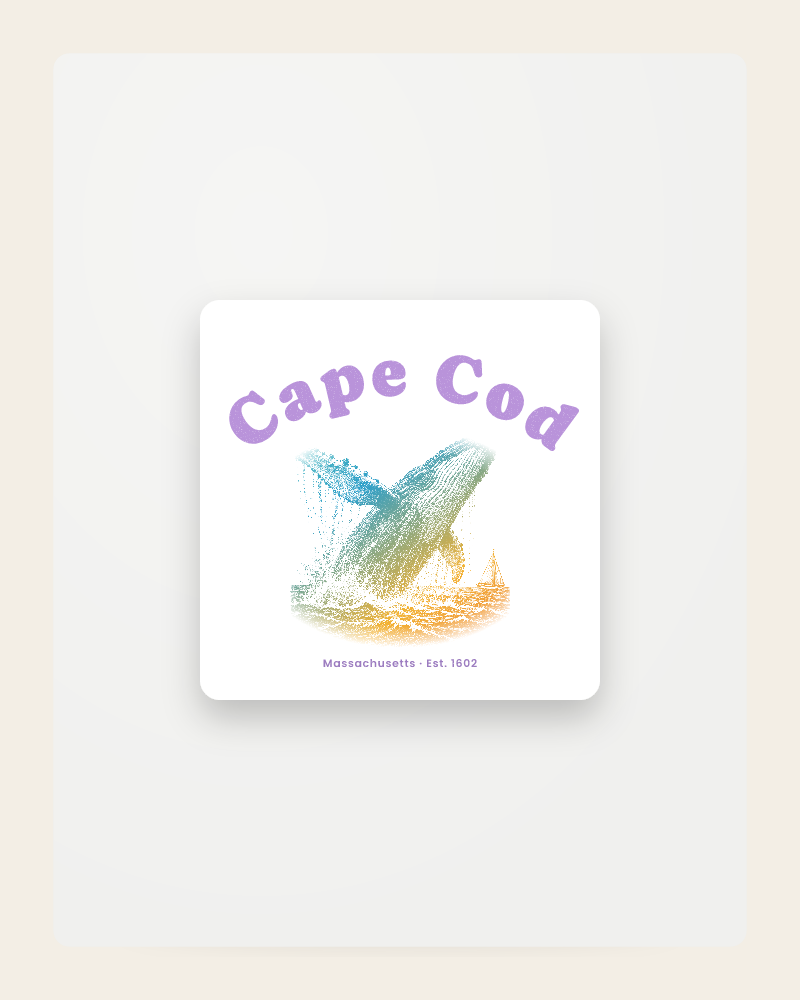 Cape Cod Humpback Whale Fridge Magnet