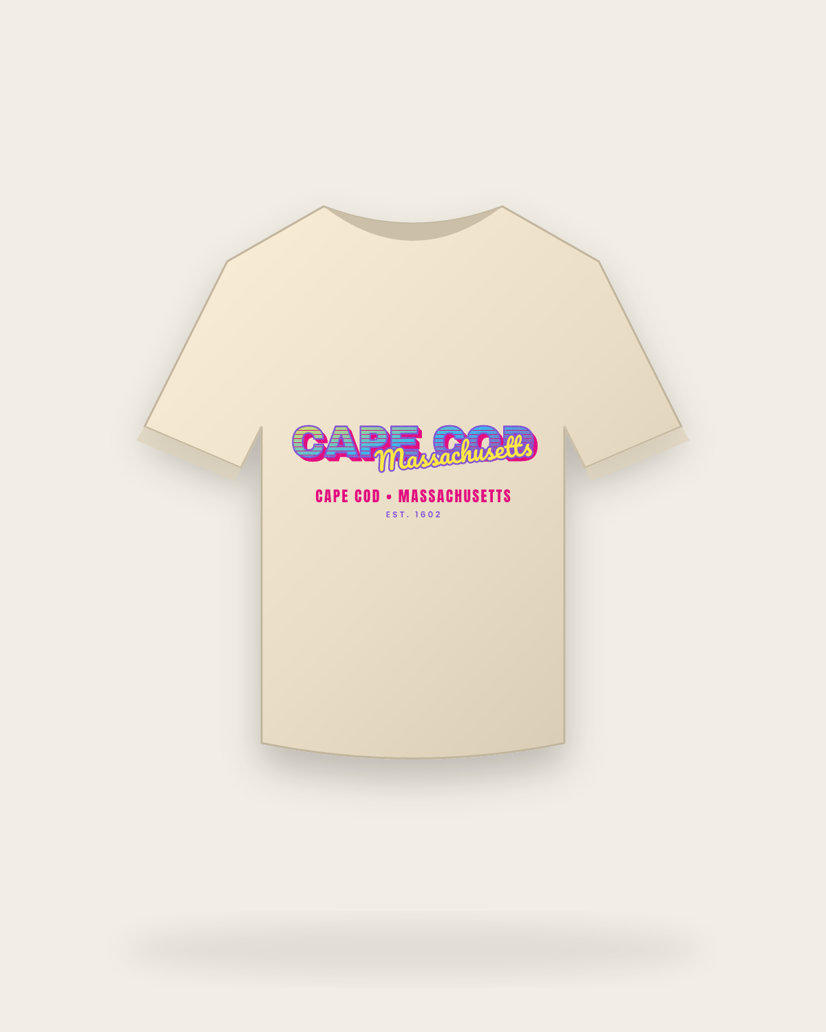 Cape Cod Music TV Organic Cotton Tee in Natural