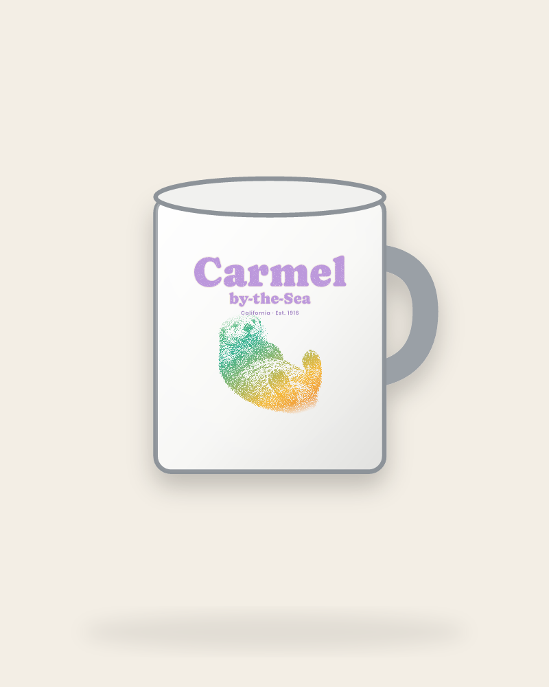 Carmel-by-the-Sea Sea Otter Enamel Camp Mug