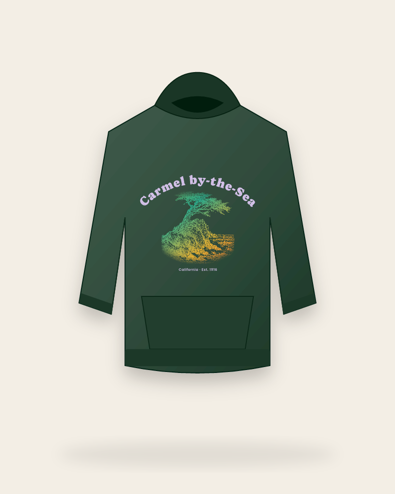 Carmel-by-the-Sea Lone Cypress Hooded Sweatshirt