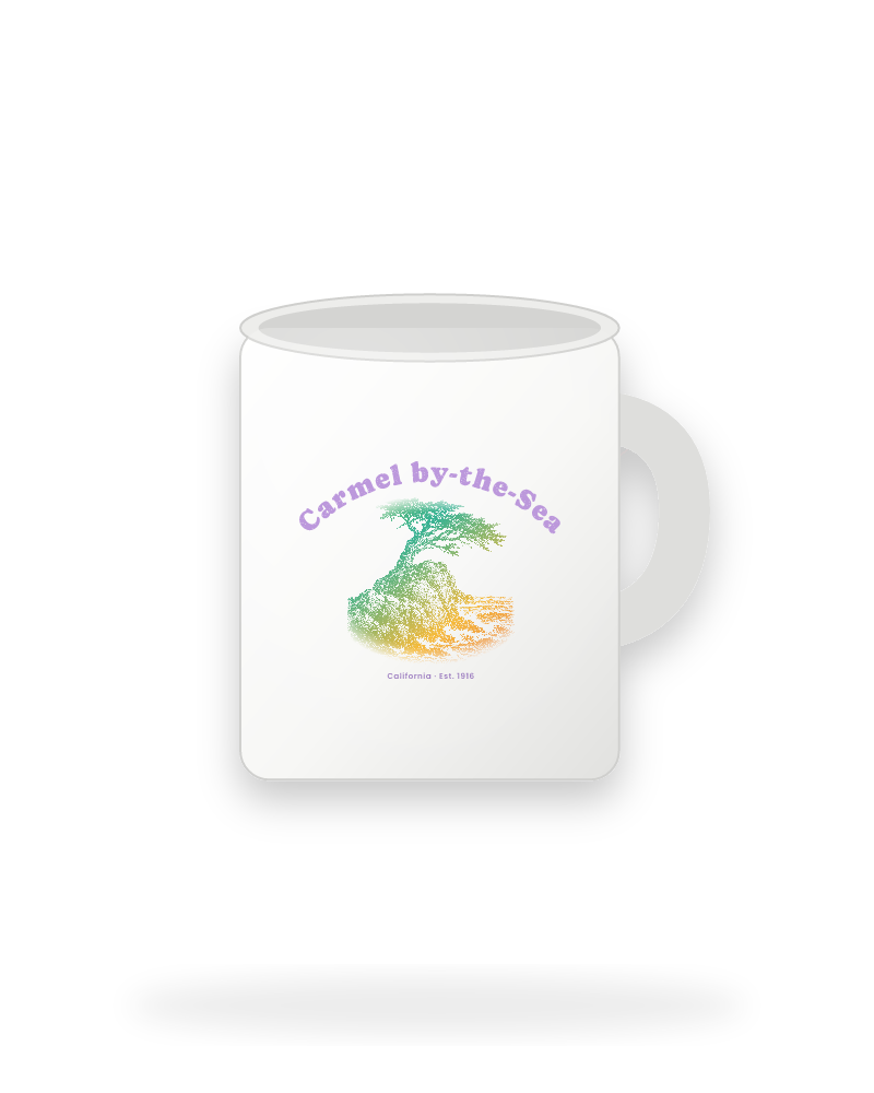 Carmel-by-the-Sea Lone Cypress Ceramic Mug 11oz