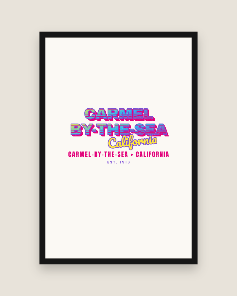 Carmel-by-the-Sea Music TV Matte Poster