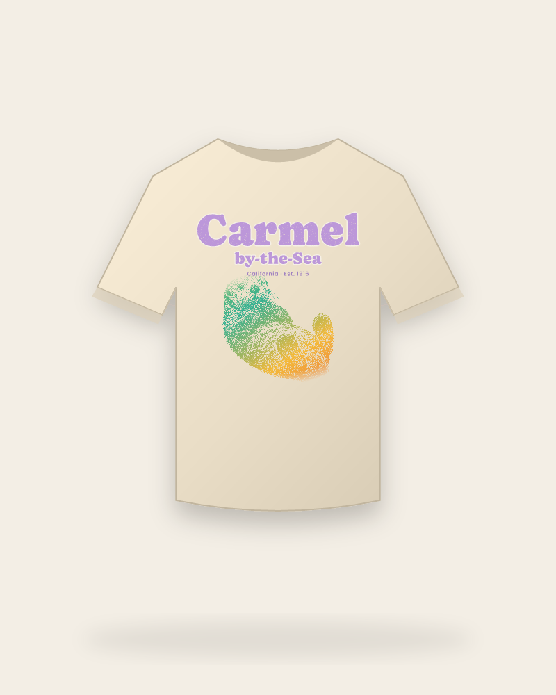 Carmel-by-the-Sea Sea Otter Organic Cotton Tee