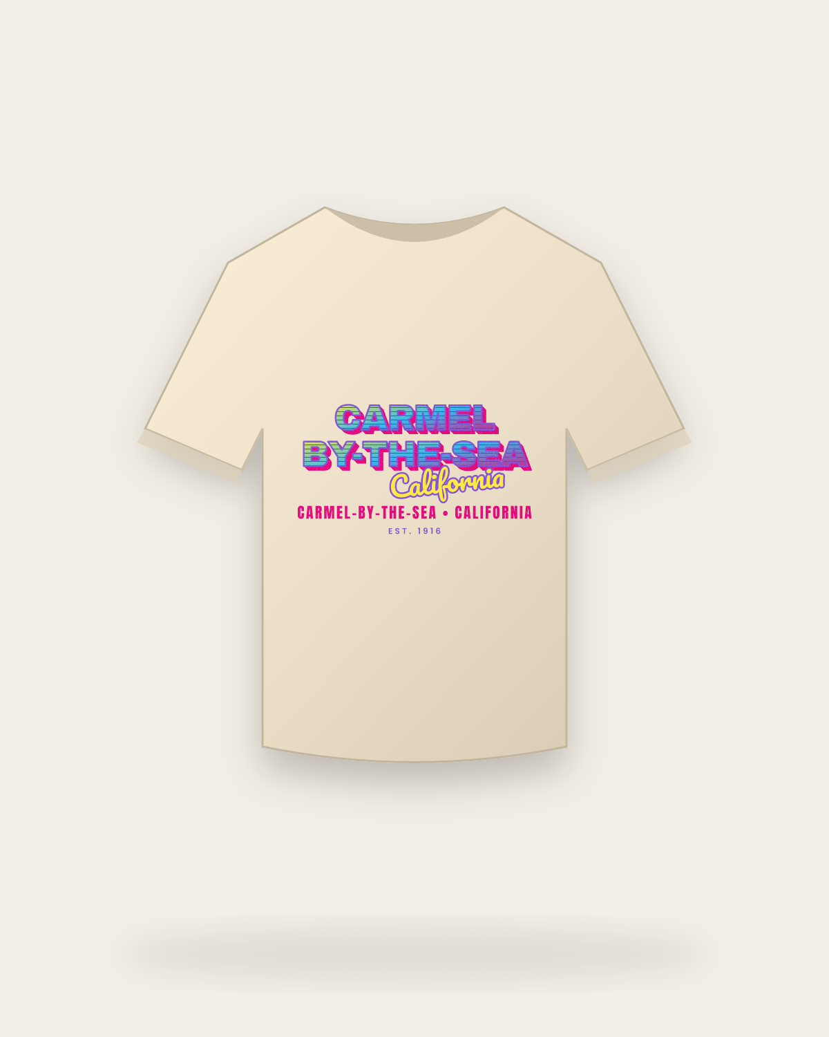 Carmel-by-the-Sea Music TV Organic Cotton Tee in Natural