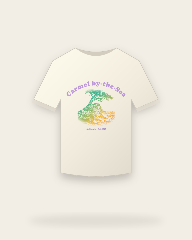 Carmel-by-the-Sea Lone Cypress Vintage Wash Tee