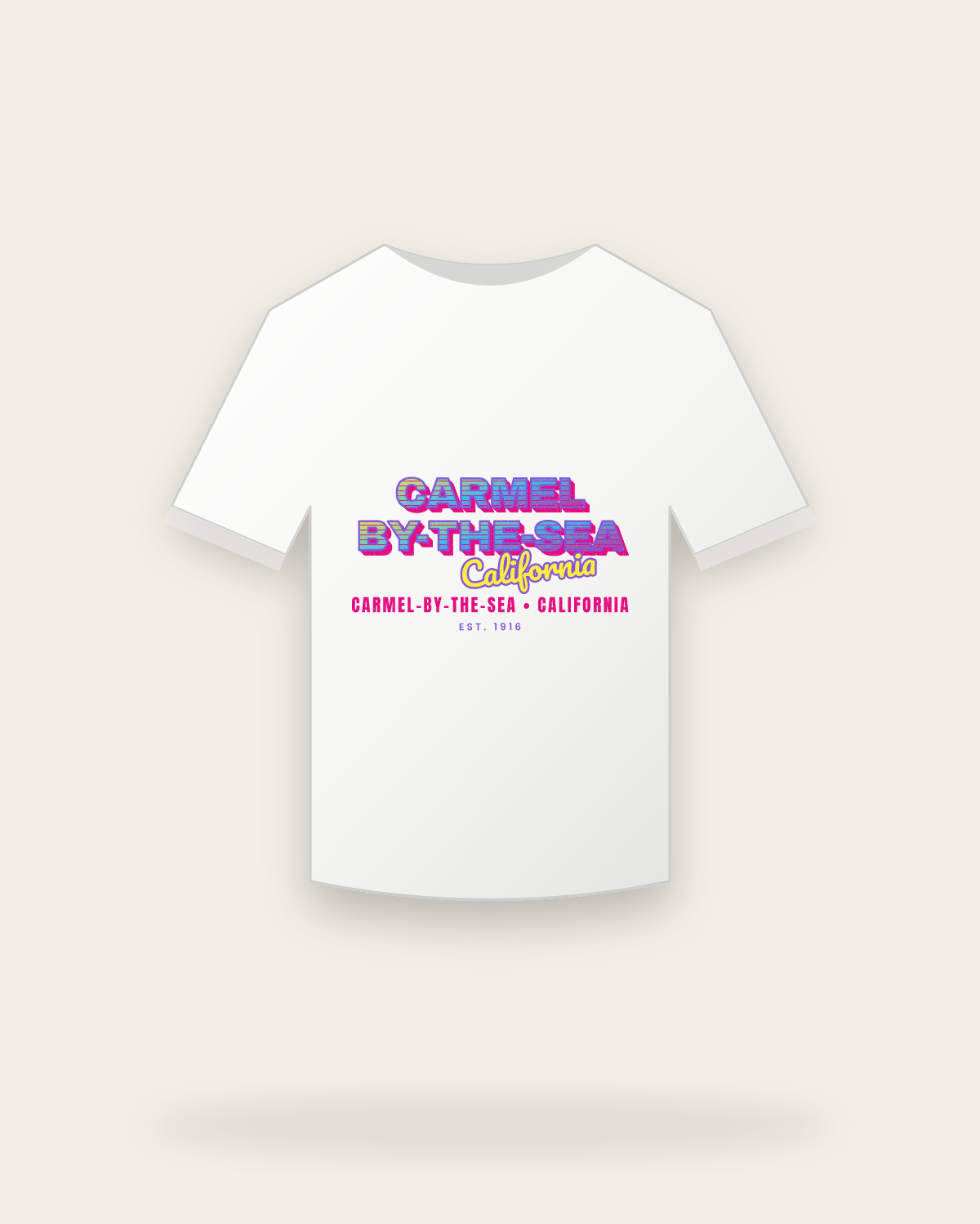 Carmel-by-the-Sea Music TV Youth Tee in White