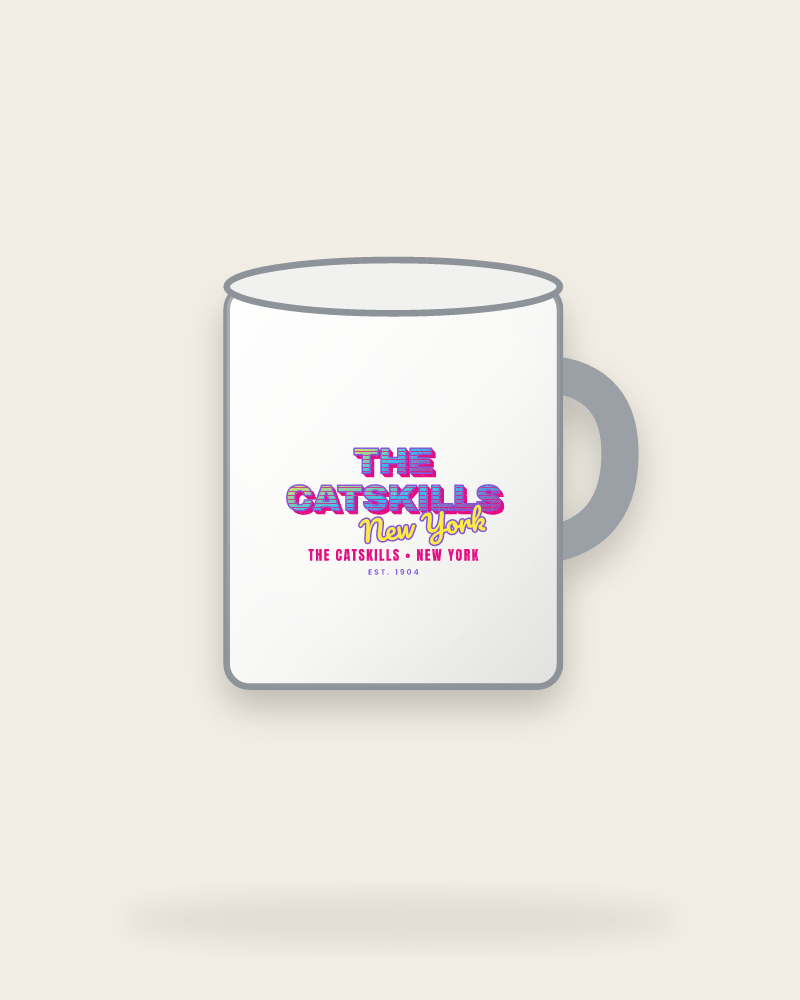 The Catskills Music TV Enamel Camp Mug
