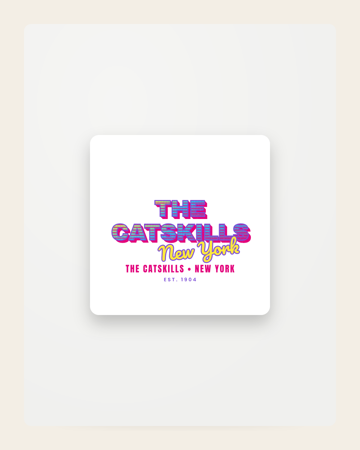 The Catskills Music TV Fridge Magnet in White