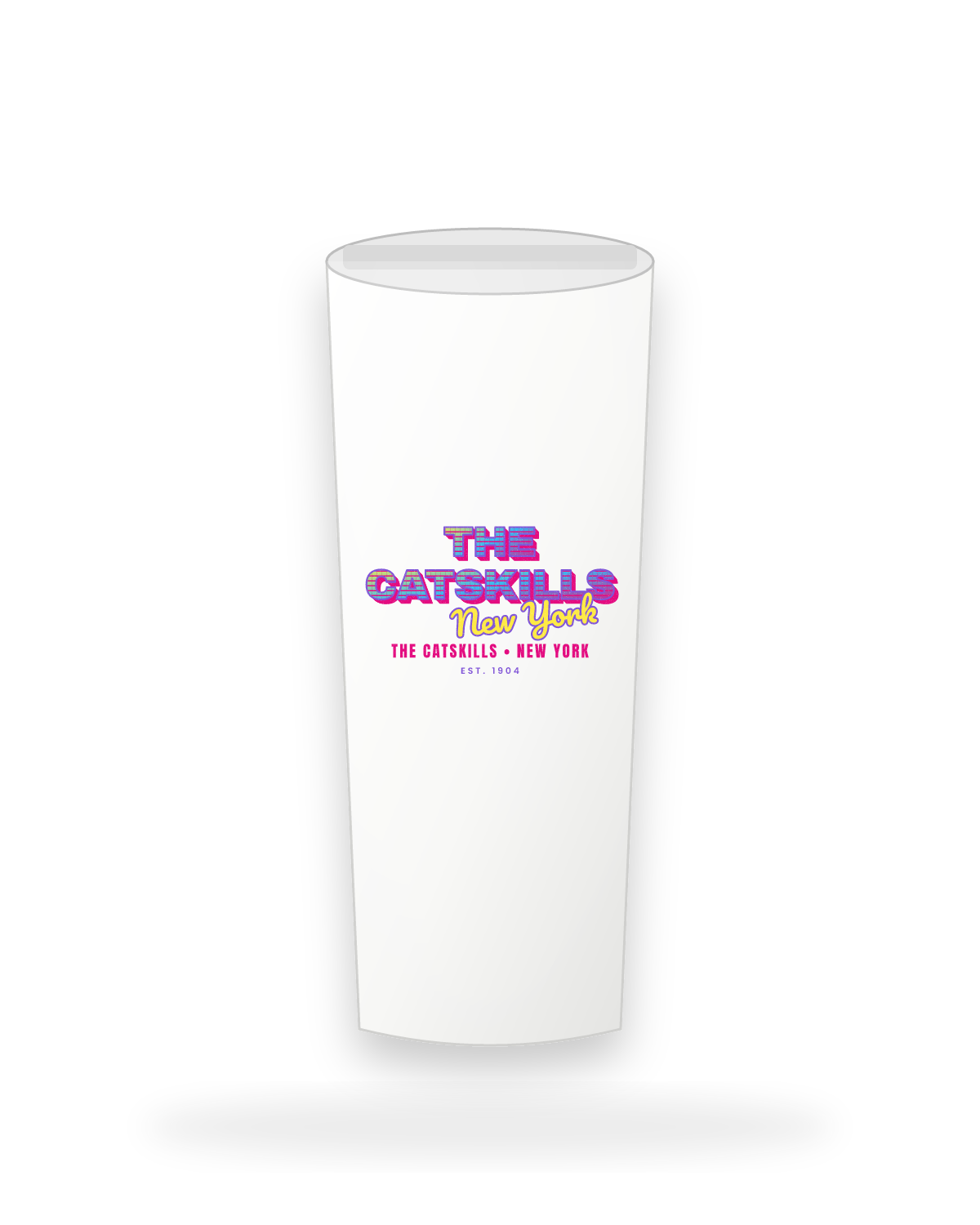 The Catskills Music TV Insulated Tumbler 20oz in White