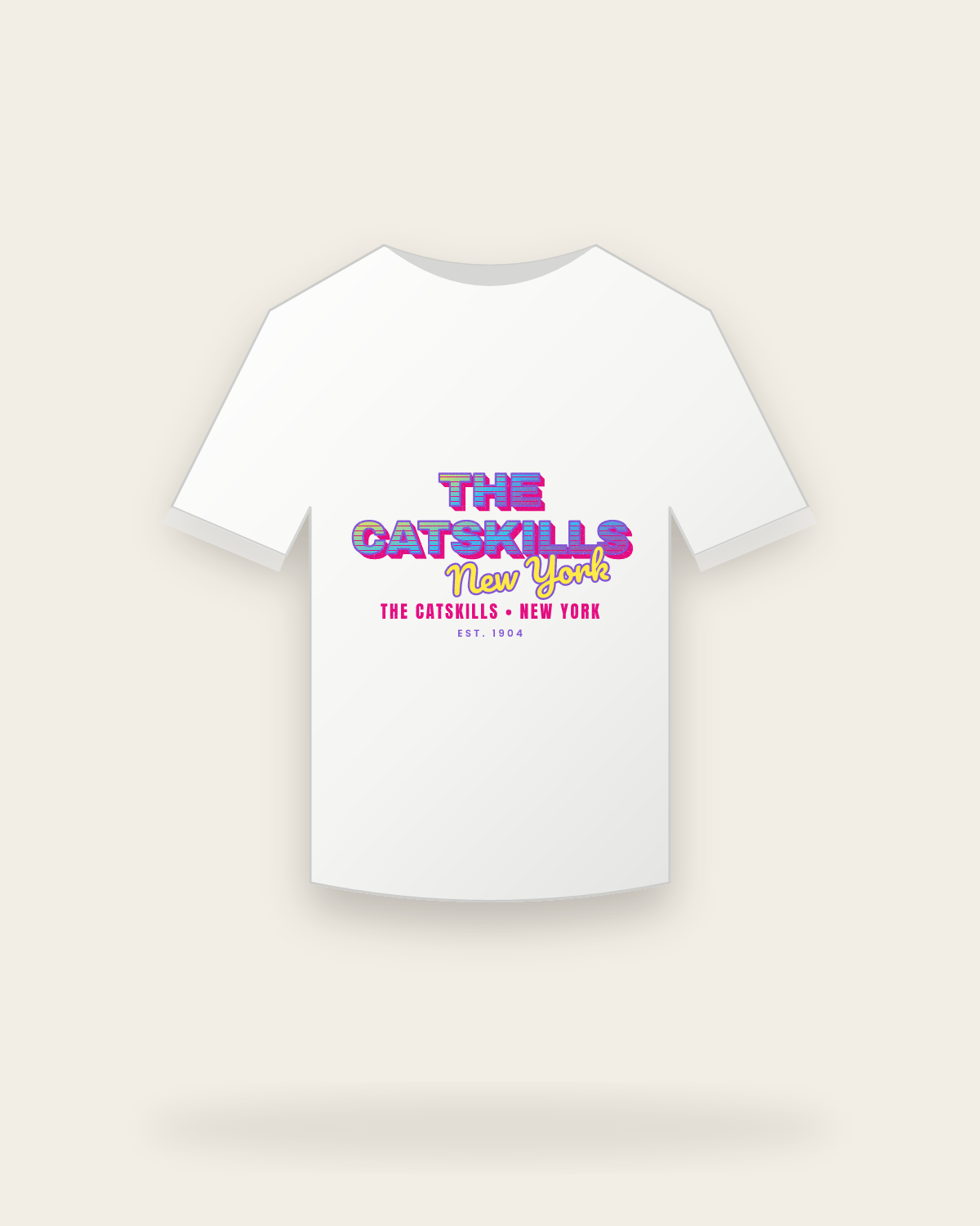 The Catskills Music TV Youth Tee in White