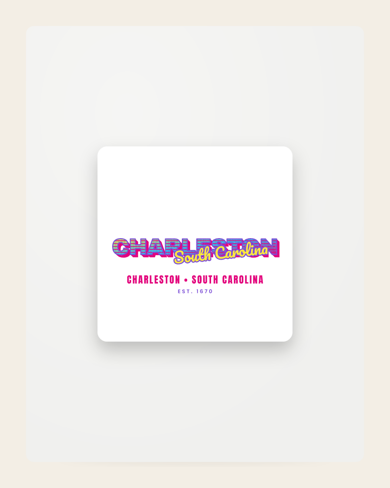 Charleston Music TV Fridge Magnet