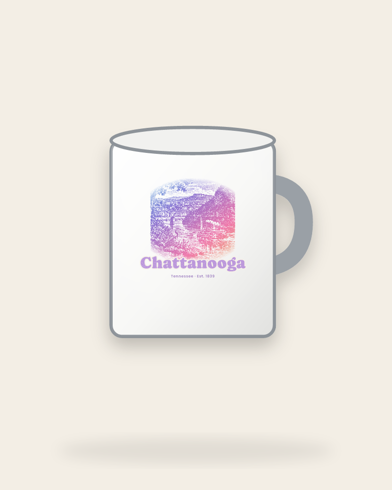 Chattanooga River Bend Enamel Camp Mug