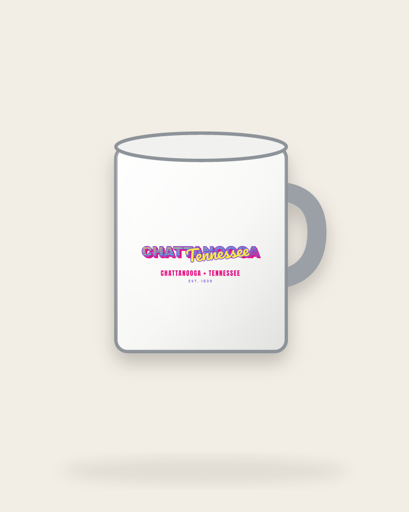 Chattanooga Music TV Enamel Camp Mug