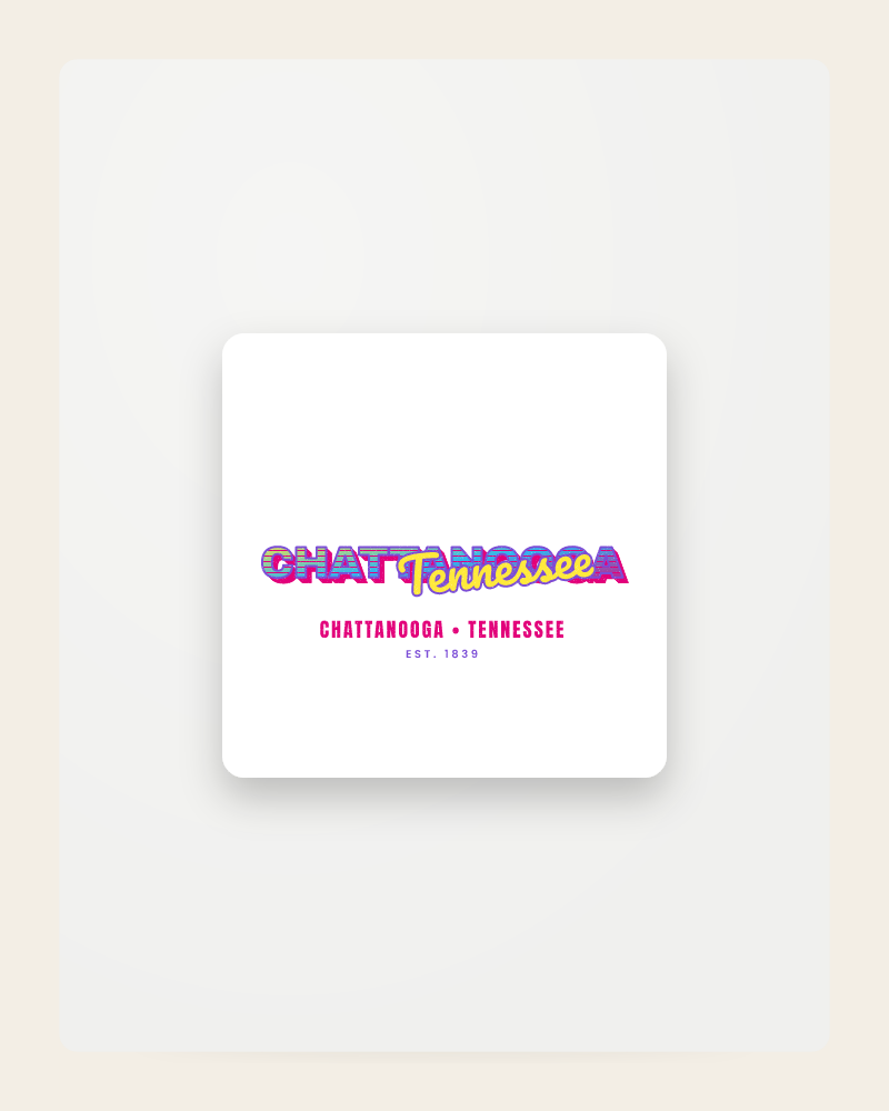 Chattanooga Music TV Fridge Magnet