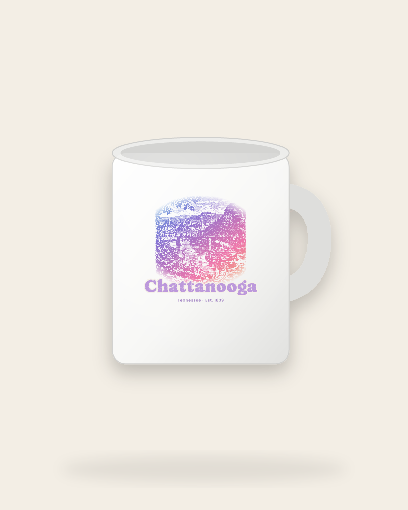 Chattanooga River Bend Ceramic Mug 11oz