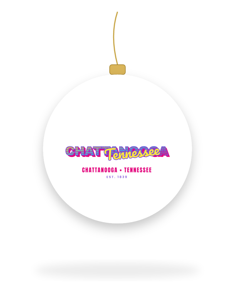 Chattanooga Music TV Ceramic Ornament