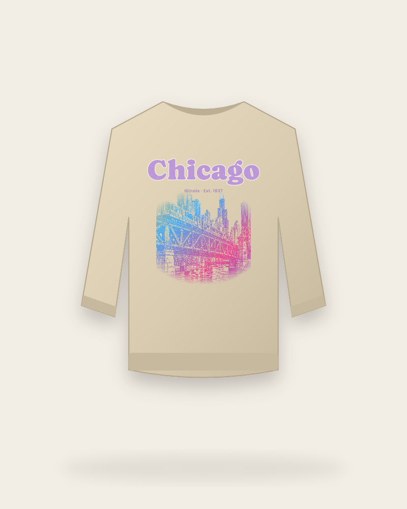 Chicago The L Train Crewneck Sweatshirt