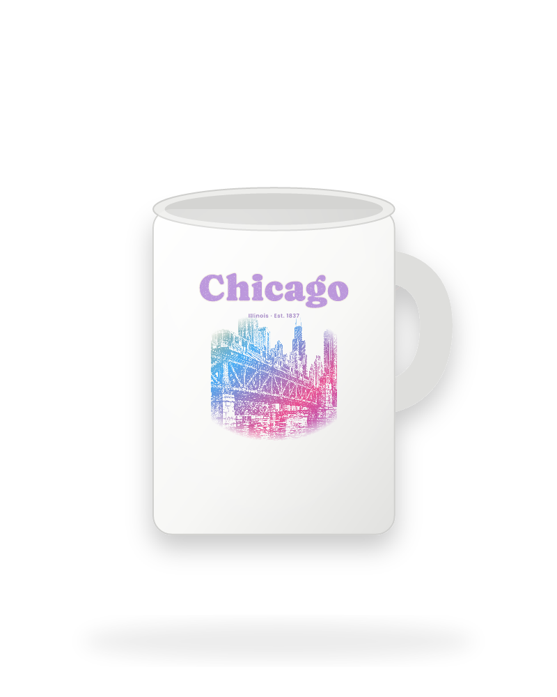 Chicago The L Train Ceramic Mug 15oz