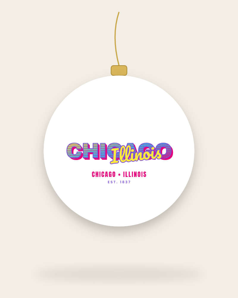 Chicago Music TV Ceramic Ornament