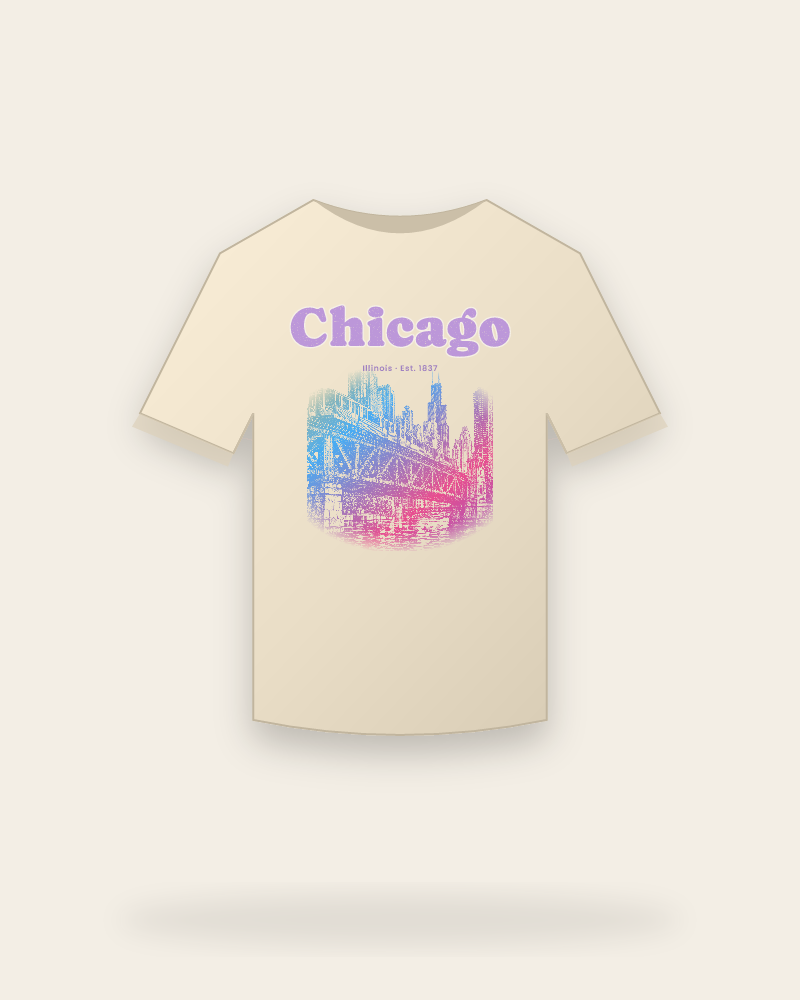 Chicago The L Train Classic Tee