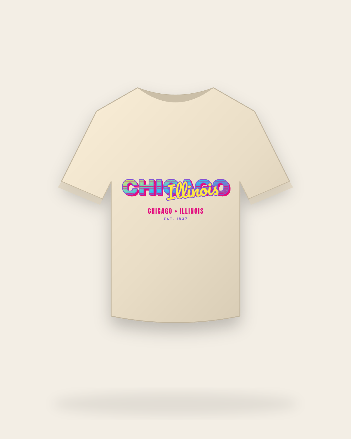 Chicago Music TV Classic Tee in Natural