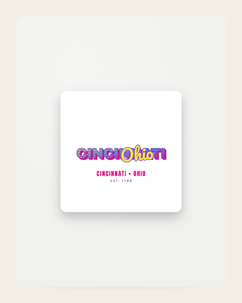 Cincinnati Music TV Fridge Magnet