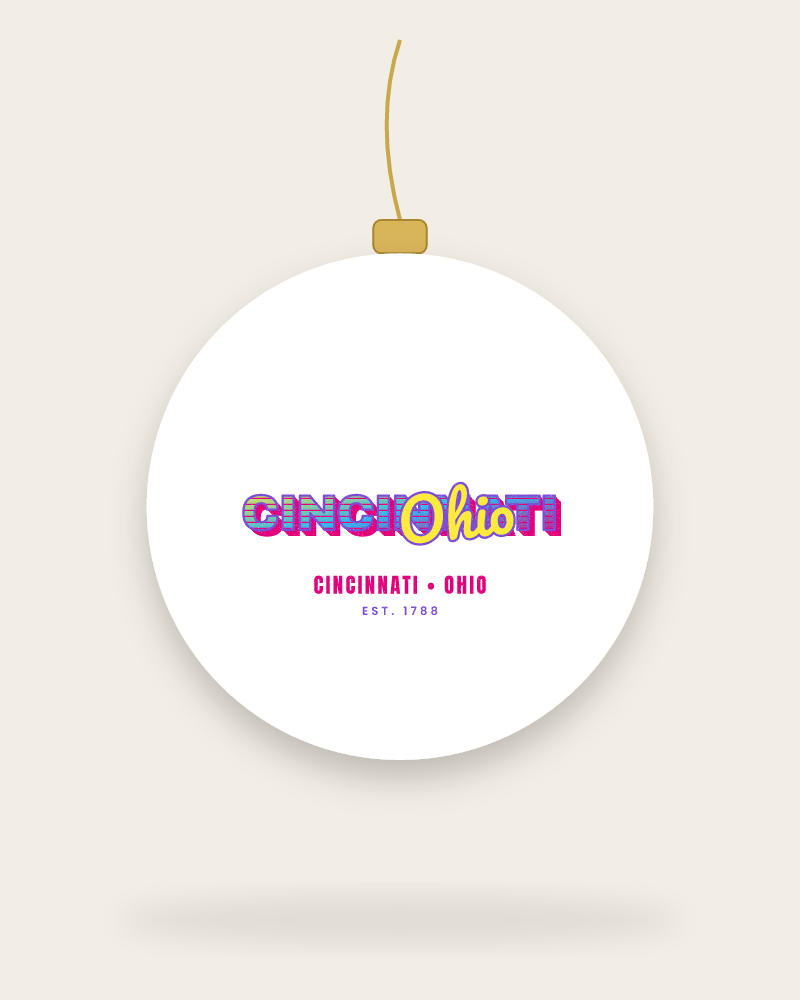 Cincinnati Music TV Ceramic Ornament