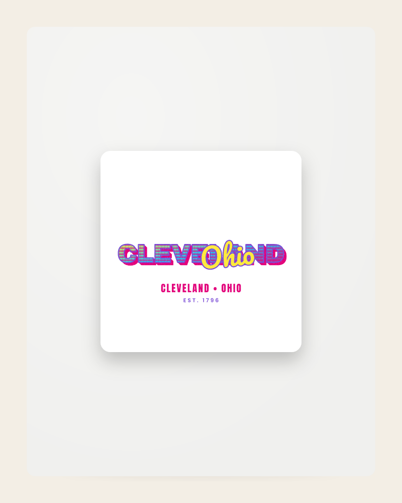 Cleveland Music TV Fridge Magnet