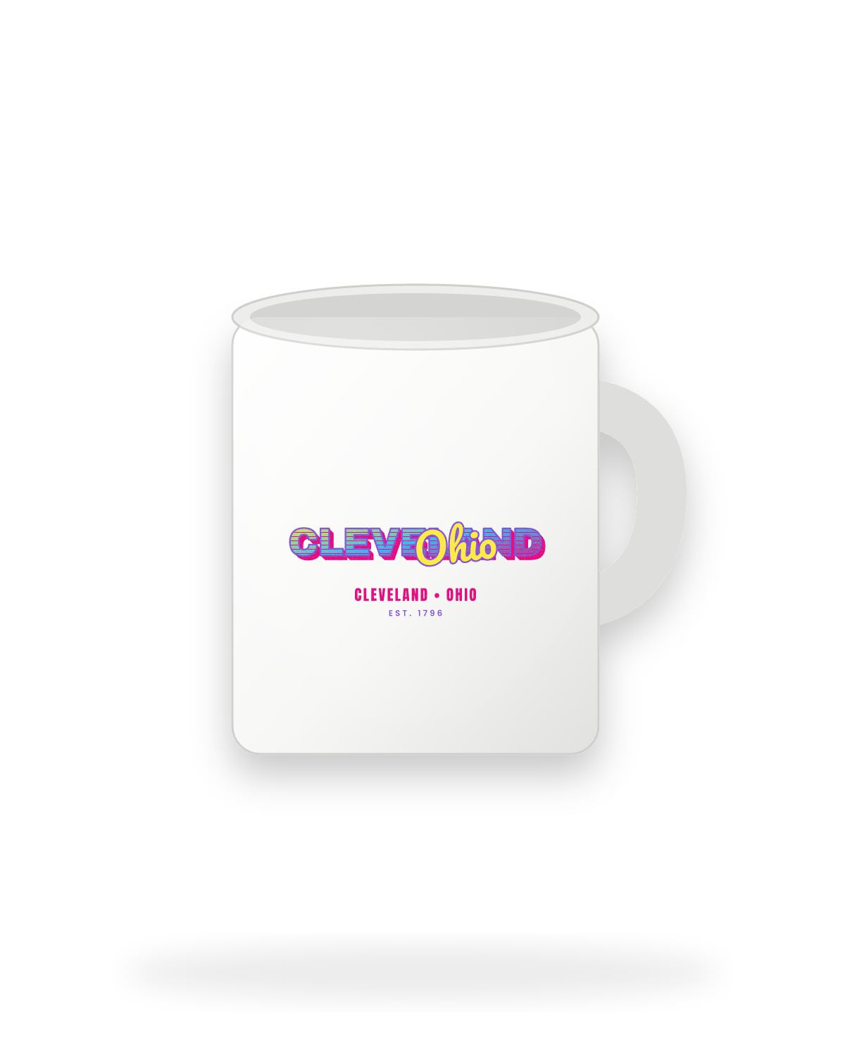 Cleveland Music TV Ceramic Mug 11oz in White