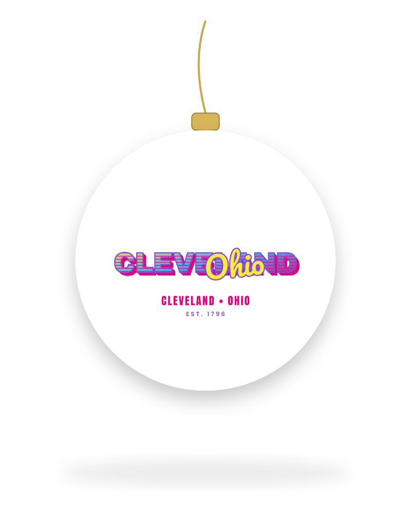 Cleveland Music TV Ceramic Ornament