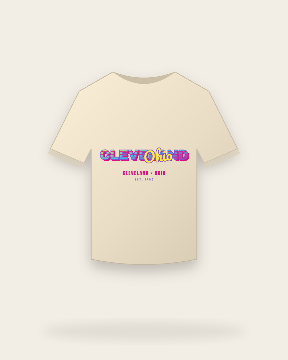 Cleveland Music TV Classic Tee in Natural