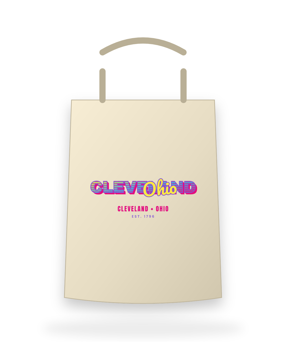 Cleveland Music TV Canvas Tote in Beige