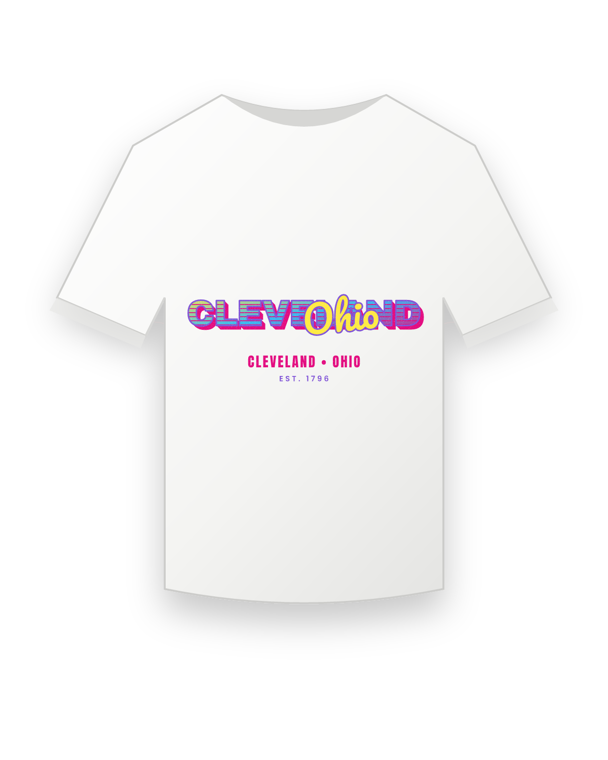 Cleveland Music TV Youth Tee in White