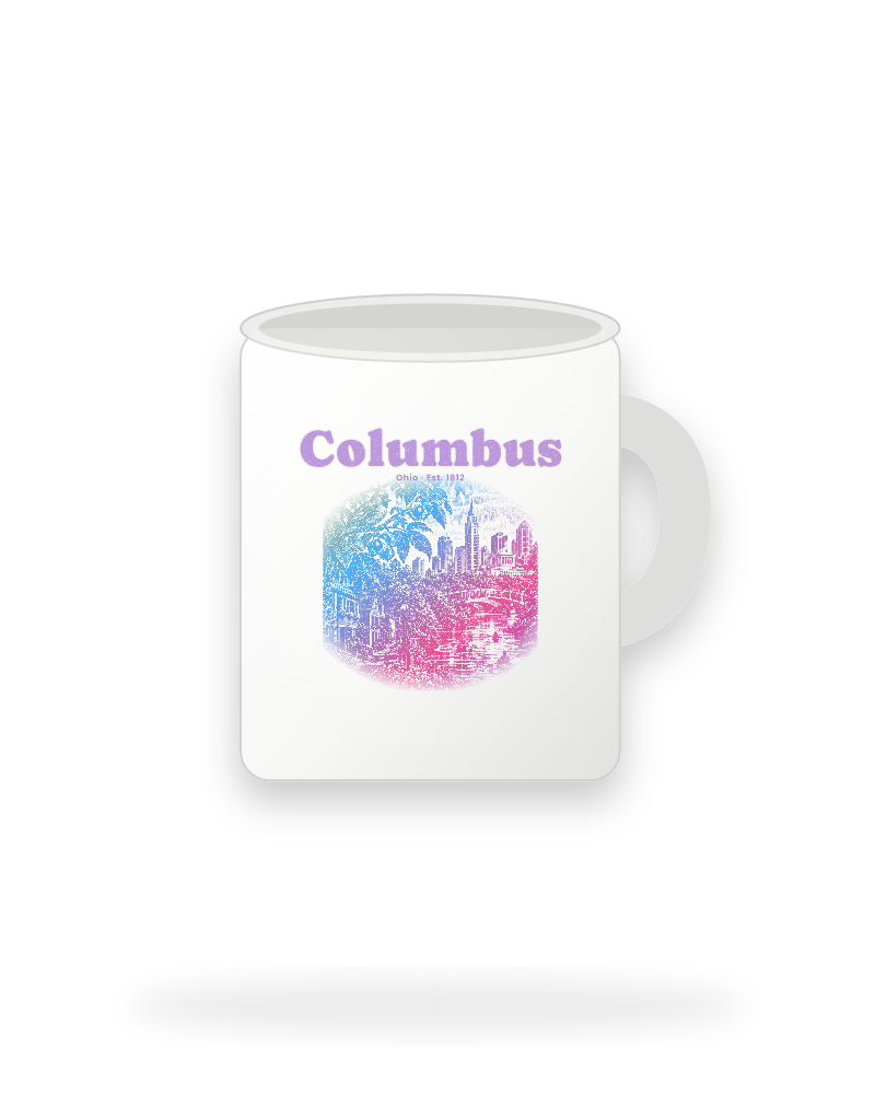 Columbus Scioto Mile Ceramic Mug 11oz