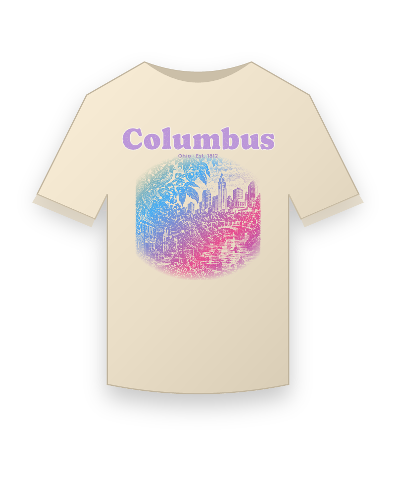 Columbus Scioto Mile Organic Cotton Tee