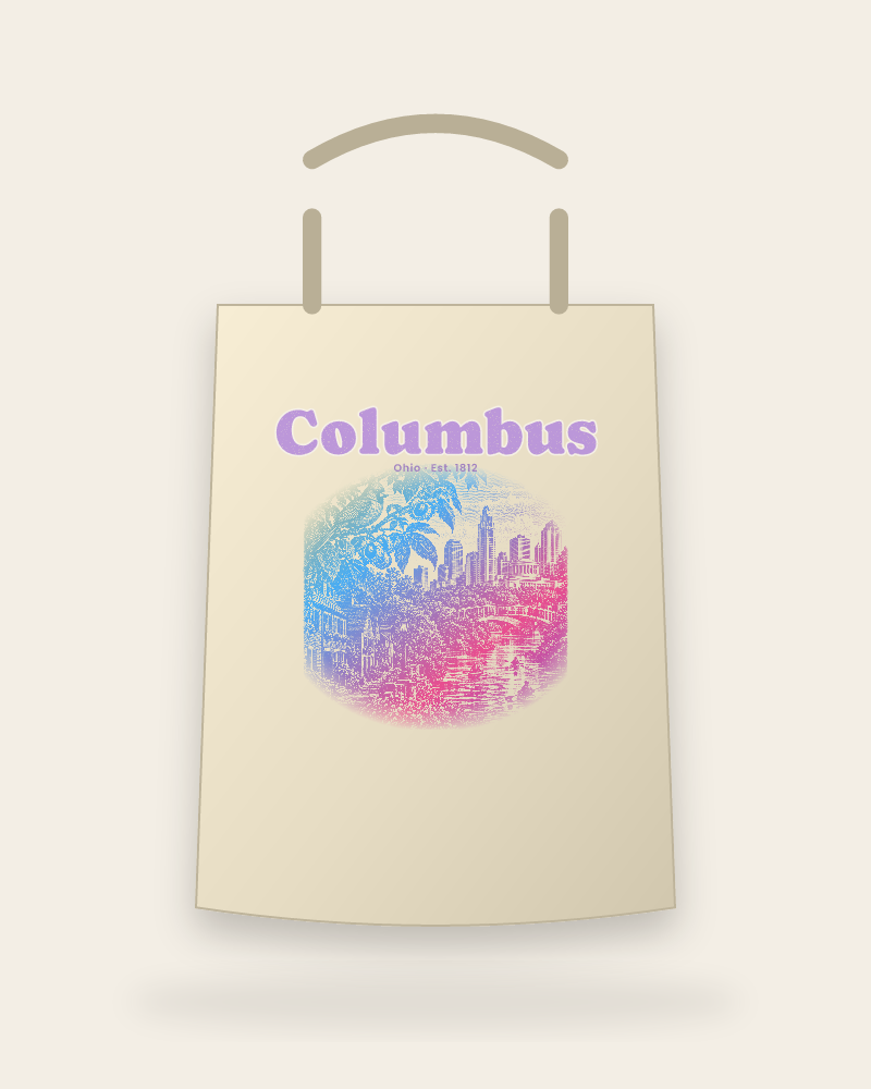 Columbus Scioto Mile Canvas Tote