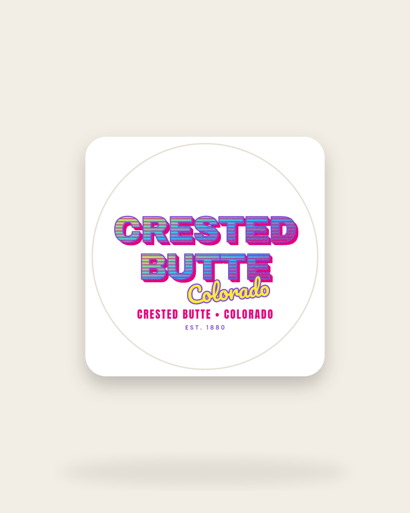 Crested Butte Music TV Kiss-Cut Sticker