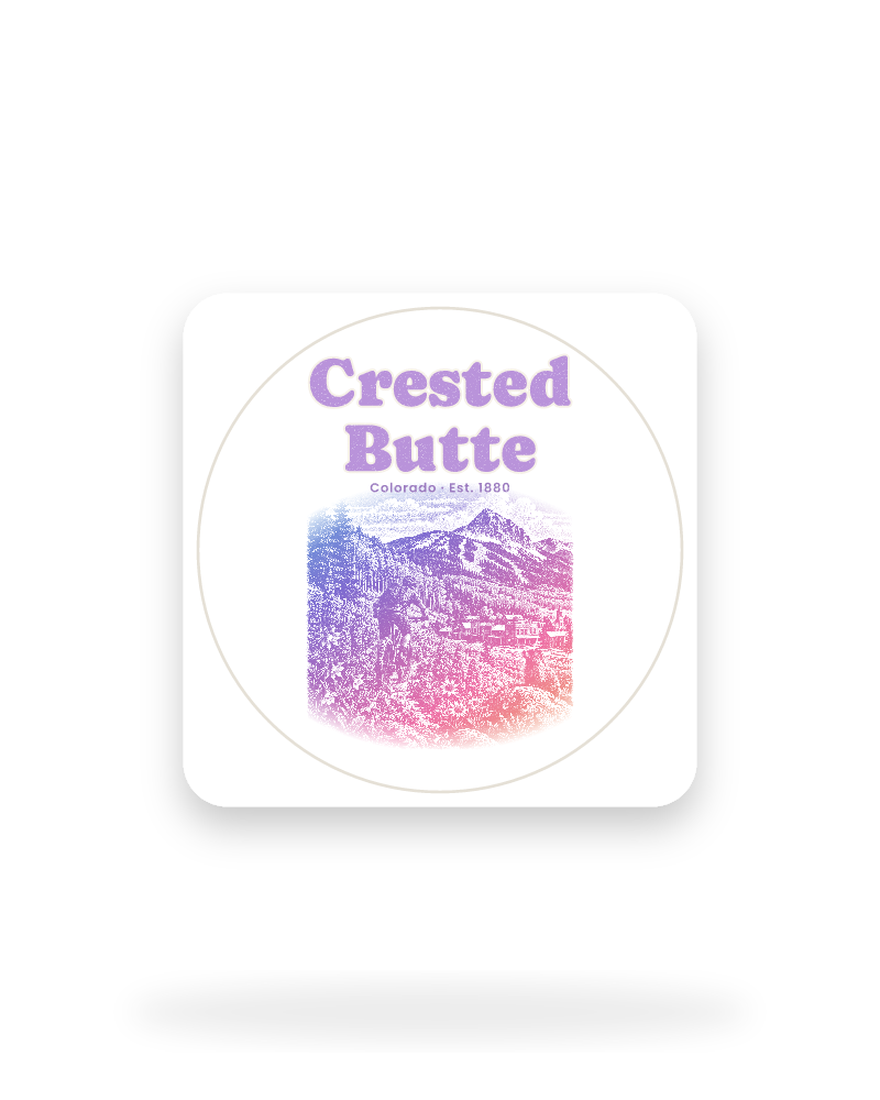 Crested Butte Wildflower Trail Kiss-Cut Sticker
