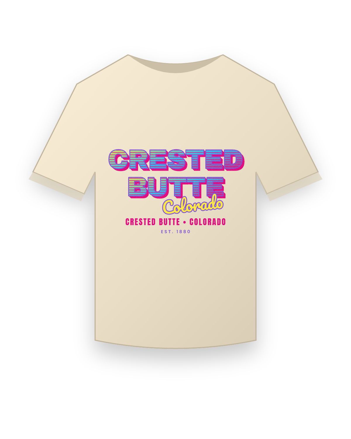 Crested Butte Music TV Organic Cotton Tee in Natural