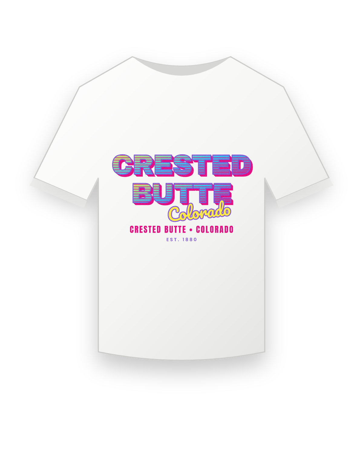Crested Butte Music TV Youth Tee in White