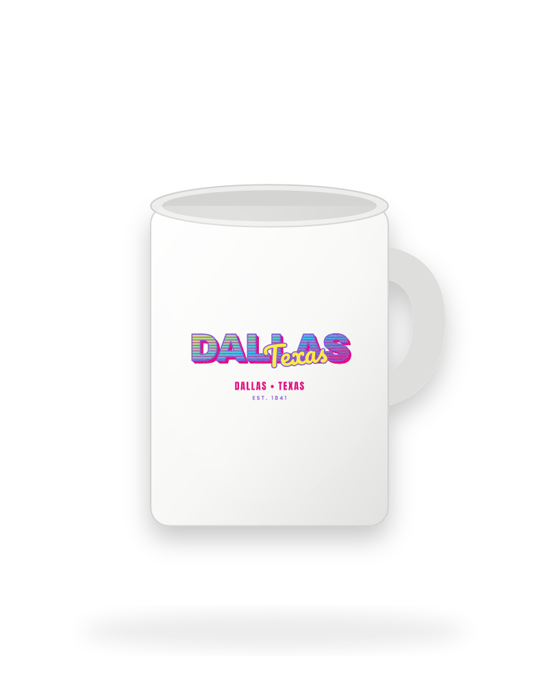 Dallas Music TV Ceramic Mug 15oz