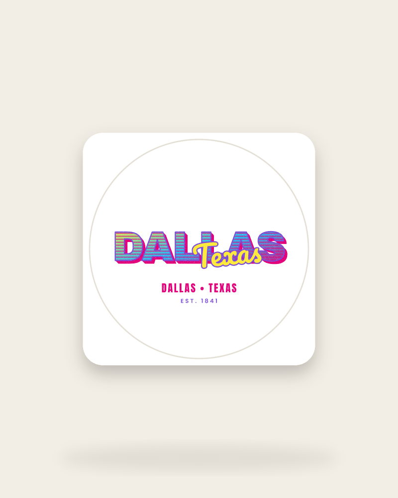 Dallas Music TV Kiss-Cut Sticker