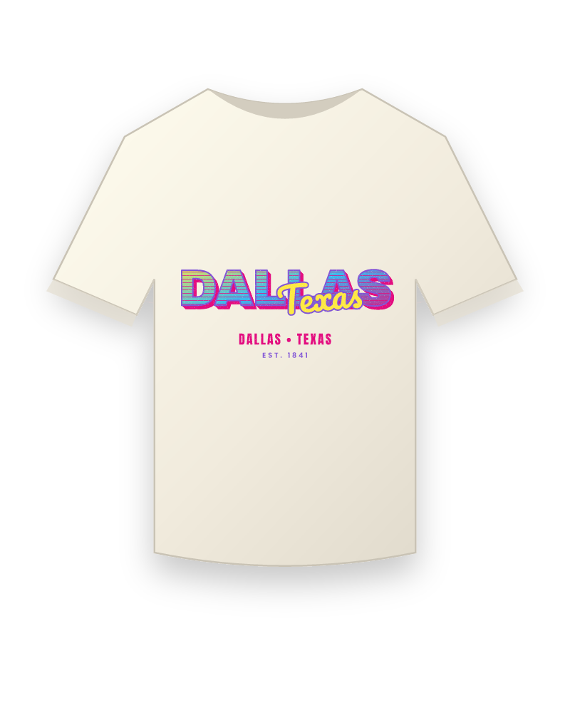 Dallas Music TV Vintage Wash Tee