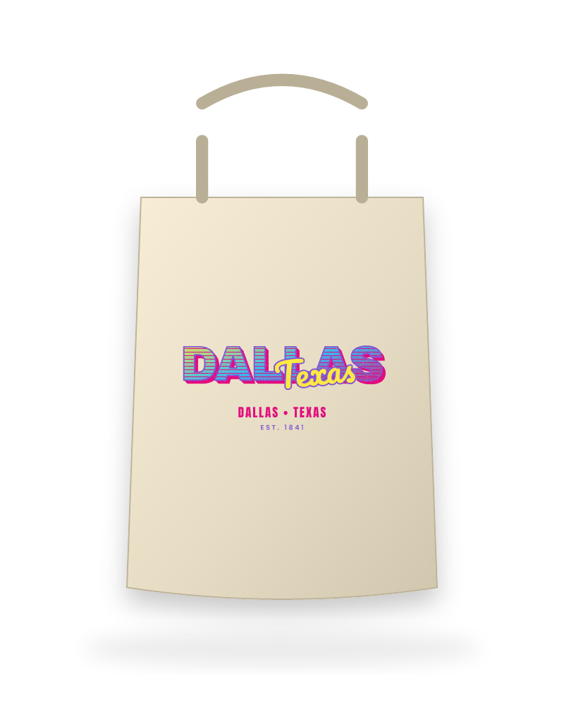 Dallas Music TV Canvas Tote